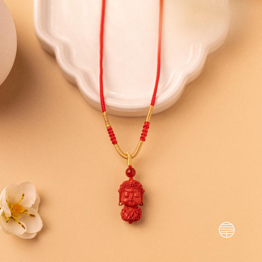 万物三千｜绿度母朱砂吊坠 项链 挂饰 饰品 车挂 商品图3