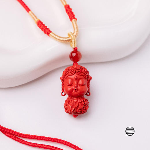 万物三千｜绿度母朱砂吊坠 项链 挂饰 饰品 车挂 商品图0