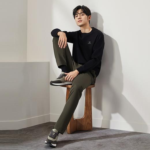 柒牌男装圆领卫衣2024秋季新款时尚提花拼接休闲百搭男士套头上衣	127W70410 商品图3