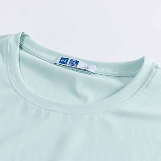 【断码清仓】HX 夏季圆领短袖T恤合体S102423374101/02/03 商品图6