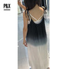 P&X设计师女装 夏季梭织无袖连衣长裙 824208272 蓝/白 商品缩略图3