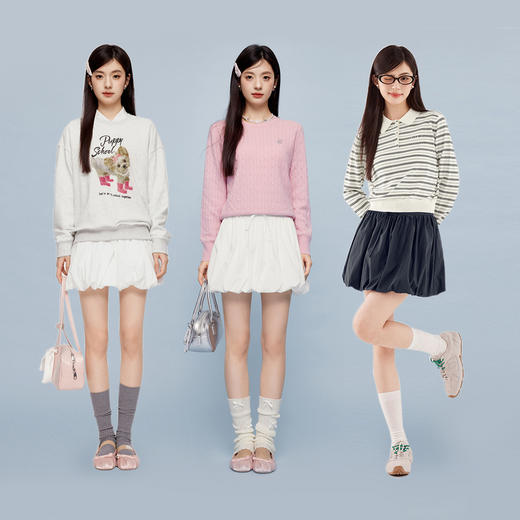 【严选】【芭蕾花苞裙】诗凡黎量感蓬蓬半身裙2024秋新款设计感蛋糕短裙女SF8140841 商品图1