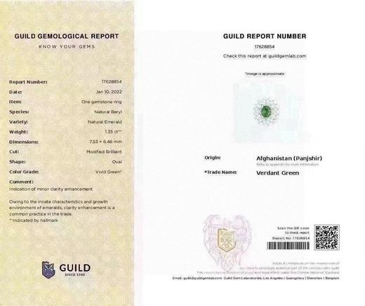 1.35ct 祖母绿戒指 商品图5
