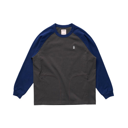 吃茶去chichaqu2024宽松百搭全棉插肩长袖T恤休闲户外运动 商品图4