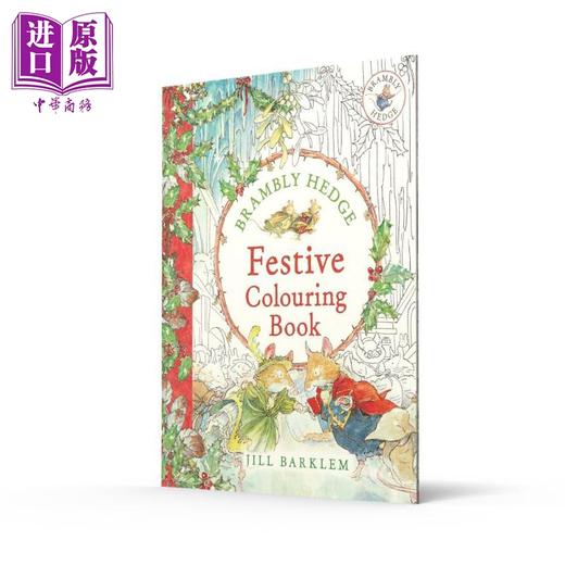 预售 【中商原版】野蔷薇村的故事 节日涂色书 英文原版 Brambly Hedge Festive Colouring Book Jill Barklem 商品图0