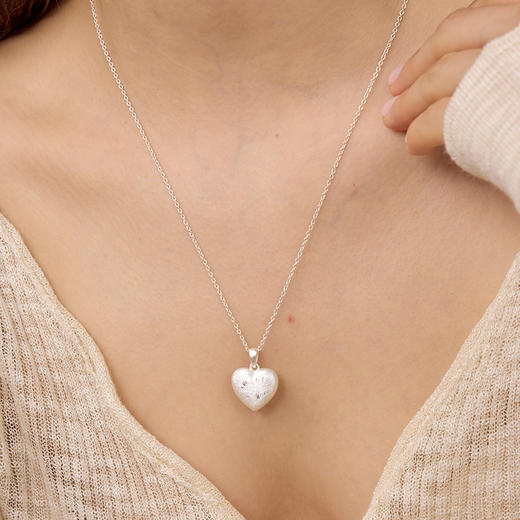 ARSIS｜星夜系列 丝光爱心双面项链 商品图4