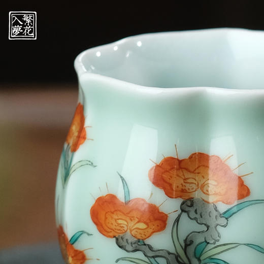 繁花入梦新彩 秀野兰芝小佛手杯 商品图3