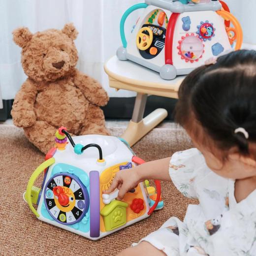 汇乐六面体婴儿玩具手拍鼓0-1岁多功能早教百宝箱拍拍鼓周岁礼物 商品图2