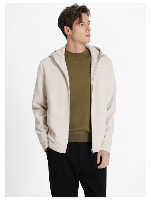 callisto乐行系列米色棉混纺外套 商品图2