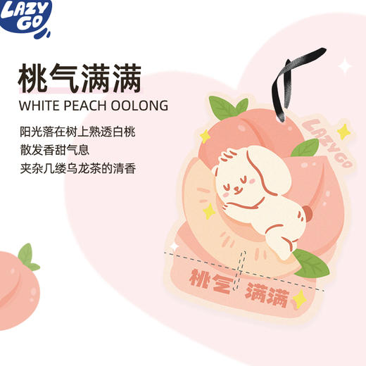 【lazygo】香氛片衣柜香薰衣橱香片卧室内持久留香 桌面摆件车载香挂2片 商品图4