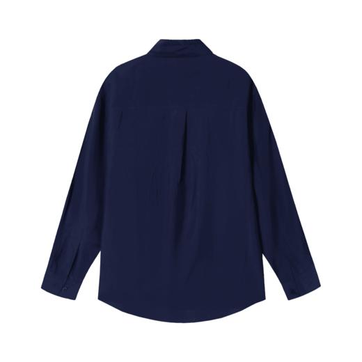 CS165新款时尚高能感男士衬衫潮流纯色设计长袖宽松小众复古上衣 商品图5