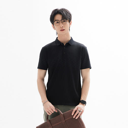 【新品上新】HX 春夏季休闲翻领短袖T恤Y102420161101/02/03POLO杉 商品图5