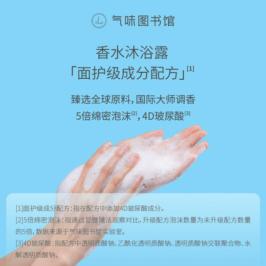 【水香调-纯净白开水】气味图书馆（纯净白开水香型）沐浴露295ml/身体乳215ml 商品图6