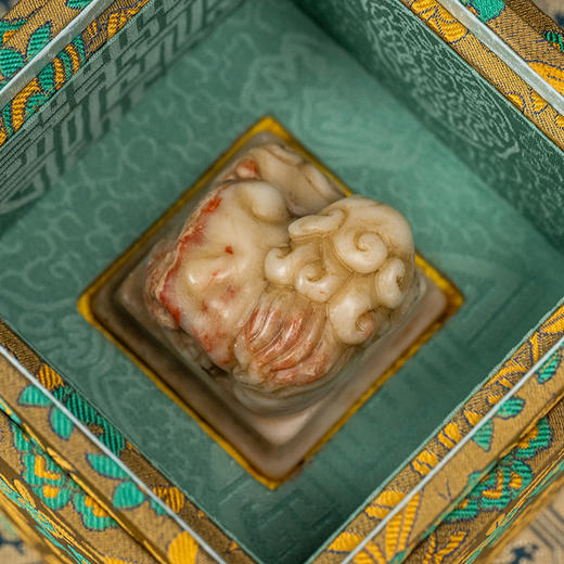 二十世纪 寿山石雕兽钮诗文印章 商品图2