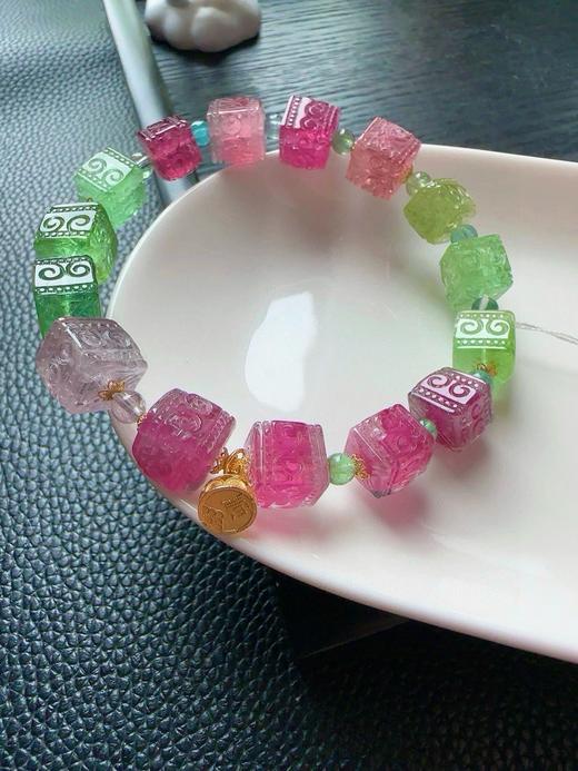 34.2g 雕刻碧玺手链 商品图4