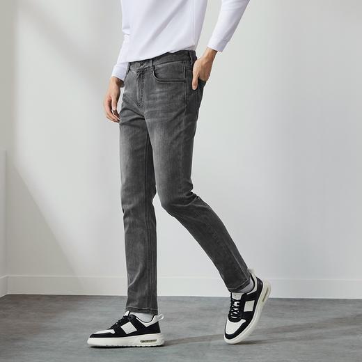 柒牌牛仔长裤男款2024秋季新款时尚潮流中青年休闲百搭炒洗牛仔裤	127H72410 商品图1