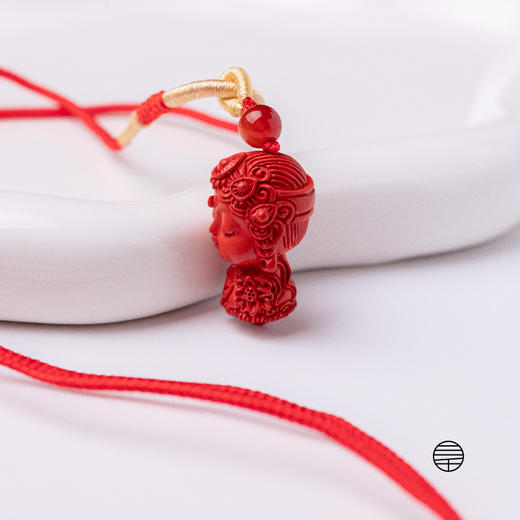 万物三千｜绿度母朱砂吊坠 项链 挂饰 饰品 车挂 商品图2