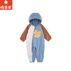 棉果果秋季新品男童撞色卡通爬服连帽连体衣M312720224488 商品缩略图1