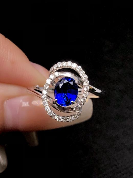 1.25ct 蓝宝石戒指 商品图0