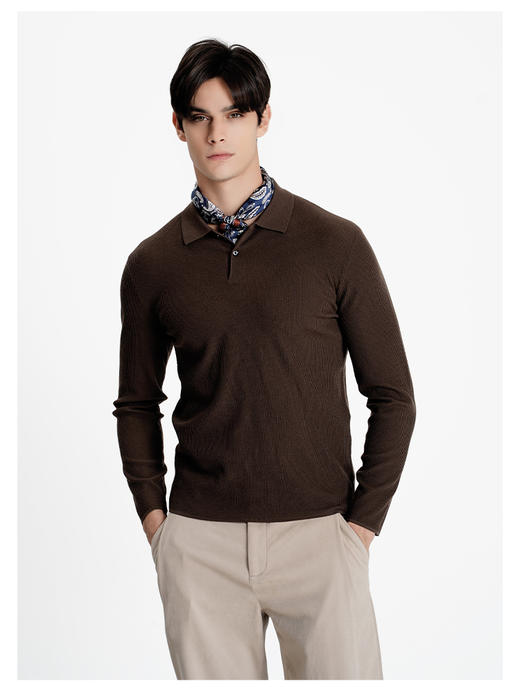 callisto三色可选绵羊毛混纺长袖毛衣 商品图2