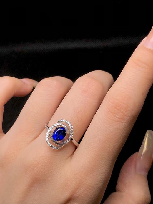1.25ct 蓝宝石戒指 商品图4