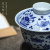 寒香雅玩青花鱼藻两才盖碗（缺货） 商品缩略图3