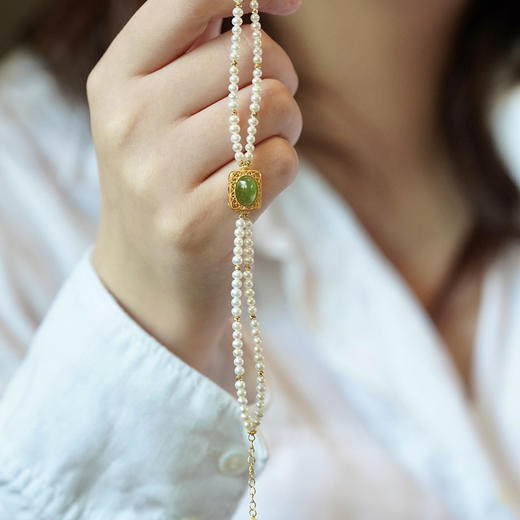 18K金极光小米珠双层手链 JY 商品图2