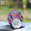 繁花入梦红釉五桃灼华小佛手杯（缺货） 商品缩略图3