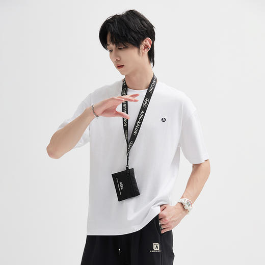 【断码清仓】HX 夏季圆领短袖T恤S102423546101/02/03 商品图3