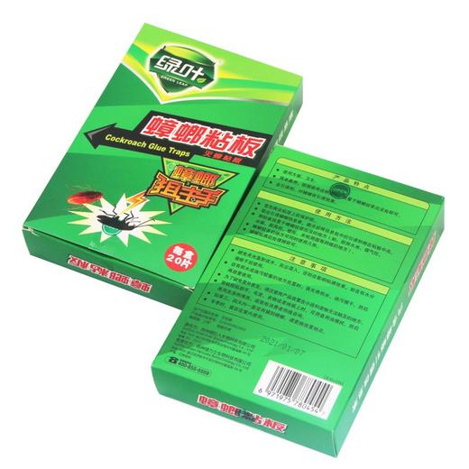 【蟑螂狙击手，物理灭蟑】绿叶蟑螂药家用物理引诱捕蟑螂贴，诱饵引诱蟑螂快速捕捉，不含药剂孕妇儿童宠物放心使用，强力粘蟑螂板纸厨房灭蟑螂粘板帖QQ 商品图3