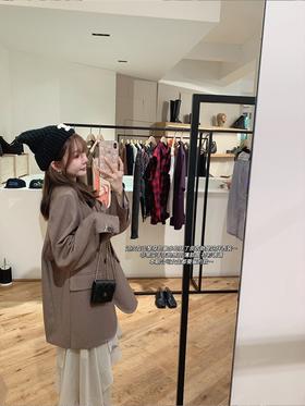 金蘑菇菇 巴黎的一个雨天 新季黑标西装/ 时髦矜贵少女感西装套