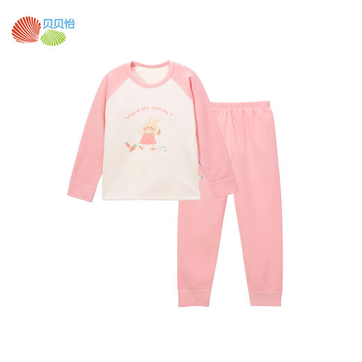贝贝怡【保暖德绒】24秋冬款女童家居服柔软秋衣秋裤打底内衣两件套ZB3DT076 商品图5