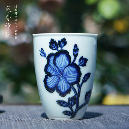 寒香雅玩青花花卉闻香杯（缺货） 商品图0