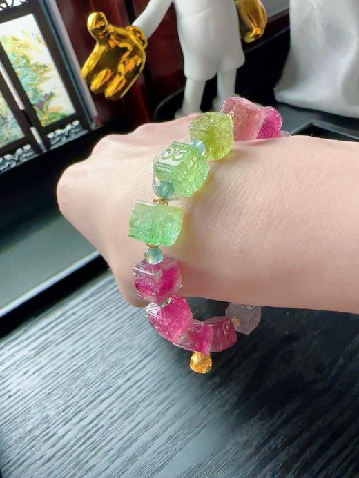 34.2g 雕刻碧玺手链 商品图7