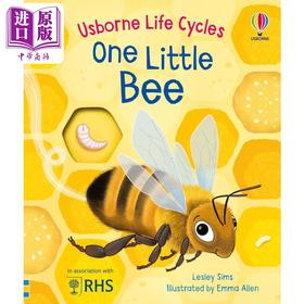 【中商原版】一只小蜜蜂 One Little Bee 英文原版 儿童纸板绘本 纸板书 亲子科普故事知识图画书 进口低幼童书 3-6岁幼儿读物