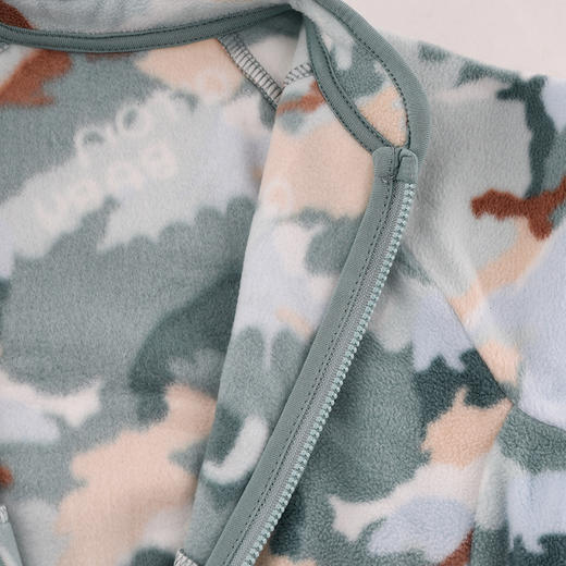 棉果果秋季新品男童无帽百搭满印加绒加厚外套摇粒绒外套M312100424477 商品图4