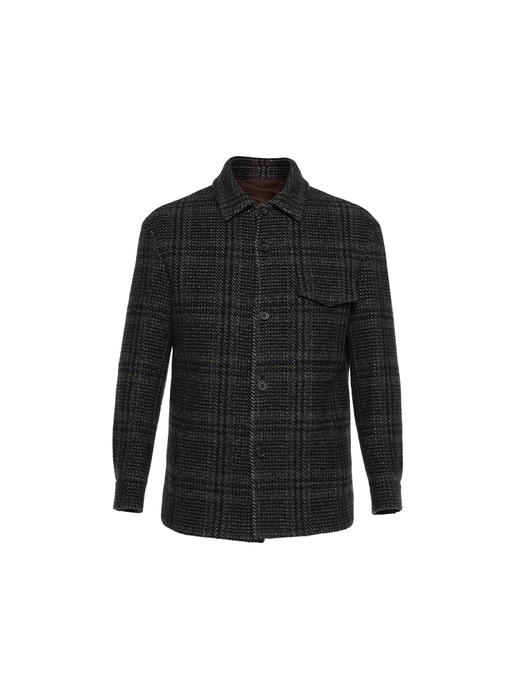 callisto咖啡色绵羊毛混纺外套 商品图0