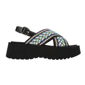 sheme明星秦岚同款织带厚底女士凉鞋商务经典时尚百搭可定制