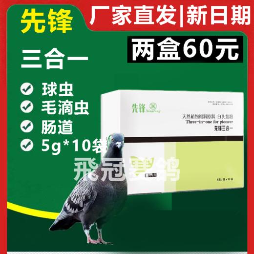 【三合一】粉5g×10袋，球虫/毛滴虫/副伤寒（先锋） 商品图0