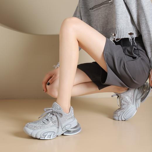 westory2024年秋季新款超轻厚底系带舒适透气老爹鞋W24CM75181 商品图5