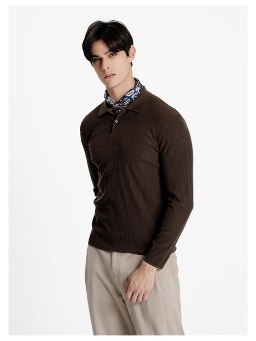 callisto三色可选绵羊毛混纺长袖毛衣 商品图3