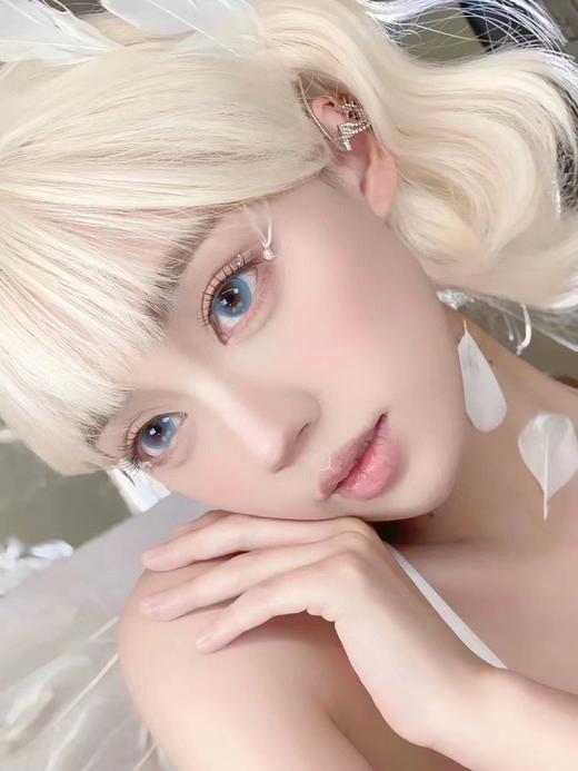 『日抛大直径』YUKICON-清凉蓝水晶-14.5mm【日抛 0-800度 无525/575】 商品图1