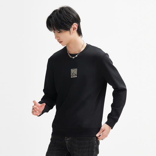 【断码清仓】HX 春秋季圆领卫衣空气层面料S106433020101/02 商品图3