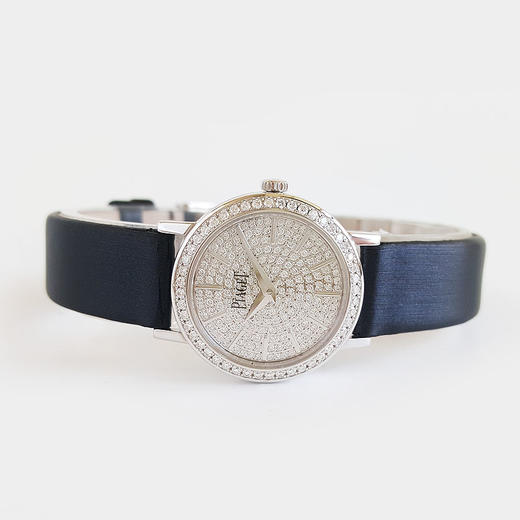 【95新正品】PIAGET 伯爵ALTIPLANO系列18K白金/镶嵌钻石表圈24MM石英机芯女表G0A37033 特价！070724NJS04 商品图6