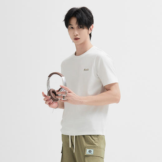 【断码清仓】HX 夏季圆领短袖T恤S102423592101/02 商品图2