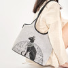 大英博物馆 盖亚·安德森猫系列 通勤托特包单肩包-灰色 商品缩略图1
