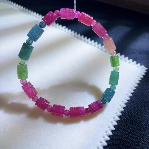 12.4g 雕刻碧玺手链 商品图7