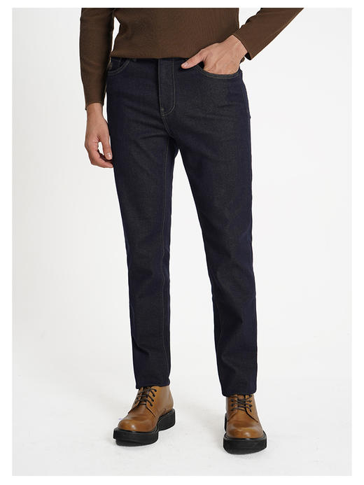 callisto蓝色棉混纺牛仔裤 商品图2