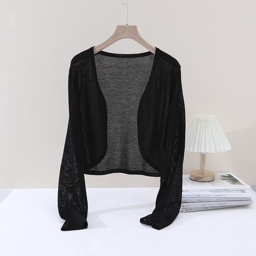 遮阳和时髦造型完美融合~100莱赛尔天丝夏季凉感衫~上身温柔随意披肩式开衫H242090158 商品图7