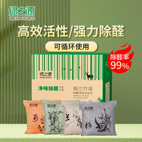 绿之源活性炭除甲醛碳包室内装修新房车家用吸去除甲醛清除剂异味2KG 100001527494
